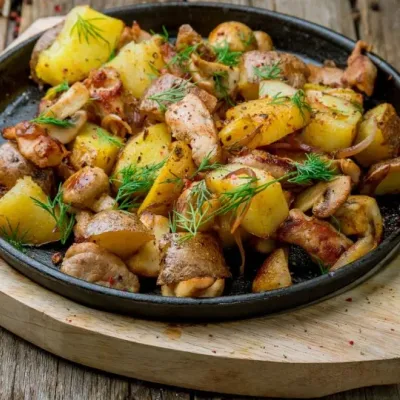 Картошка с грибами
