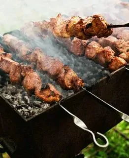 Шашлык на мангале